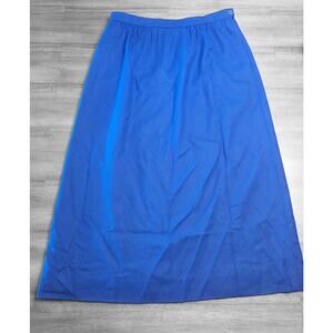 VTG Pendleton Women’s Sz 12 Blue Wool Skirt USA Knee Length Classic Lined EUC